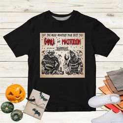Gojira and Mastodon T shirt Full Size S - 5XL, Music Vintage Shirt The Mega-Monsters Gojira and Mastodon Tour 2023,