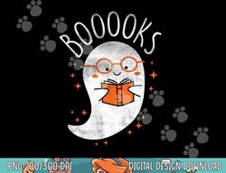 Cute Ghost Book Reading Halloween Teacher Top png, sublimation copy