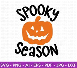 Spooky Season Colored SVG, Halloween SVG, Halloween Shirt svg, Halloween Quote, Scary Vibes, Halloween Vibes, Cut Files