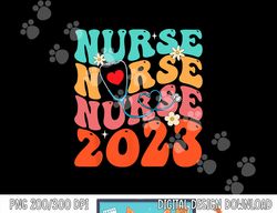 Cute Groovy Stethoscope Nurse Life Nursing Nurse Week 2023  png, sublimation copy