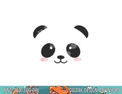 Cute Halloween Panda Bear Face png, sublimation Costume Kids Gift png, sublimation copy