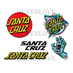 Santa Cruz Logos Svg Bundle, Trending Svg, Santa Cruz Svg, Santa Cruz Skateboards, Santa Cruz Logo Svg, Santa Cruz Brand