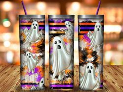 Ghost Halloween Tumbler Png,Halloween Tumbler Png,Halloween Png,20oz Skinny Tumbler,Ghost Halloween Sublimation,Sublimat