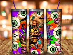 Gnome Green Eyes Candy Tumbler Png,Halloween Tumbler Png,Halloween Eyes Tumbler Png,20oz Skinny Tumbler,Sublimation Desi