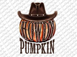 howdy pumpkin design png, halloween design,witch design,halloween png, witch hat png, hand drawn, sublimation design,dig