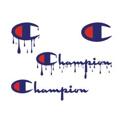 Dripping Champion Logo Svg Bundle, Trending Svg, Champion Logo Svg, Champion Brand Svg, Champion Fashion Svg, Brand Logo