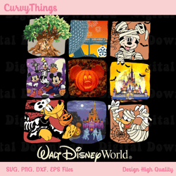 Mickey And Friends Halloween Png, Halloween Masquerade Png, Trick Or Treat Png, Spooky Vibes Png, Magic Kingdom Png