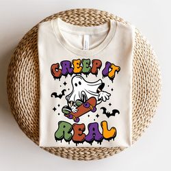 Creep It Real PNG, Halloween png, Spooky Vibes png, Spooky Season png, Ghost png, Retro Halloween png, Sublimation desig