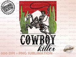 Cowboy Killer PNG, Western Halloween Spooky Skeleton Cowboy png, Western Halloween Png, Halloween png, Skeleton Png, Sub