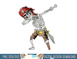 Dabbing Skeleton Pirate Halloween Kids Jolly Roger Pirate png, sublimation copy