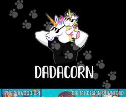 Dadacorn Unicorn Dad And Baby Christmas  png,sublimation copy