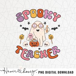 Spooky teacher png - Halloween teacher png - Teacher halloween design - Teacher fall shirt - Halloween shirt - Spooky Vi