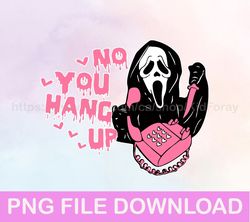 No You Hang Up PNG, Halloween Ghost PNG, Scream Ghostface PNG