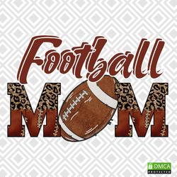 football mom png, mom png, football png, glitter gold leopard footbal