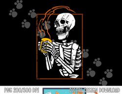 Dead But Caffeinated Coffee Lover Skeleton Halloween Costume png, sublimation copy