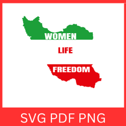Women Life Freedom Svg | Women life freedom shirt | Women rights shirt | Women Life Freedom Flag