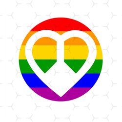 Rainbow Heart Sublimation Svg, Lgbt Svg, Rainbow Svg, Gay Svg, Lesbian Svg, Love Is Love Svg, Gay Png, Heart Svg, Lgbt H