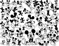 Mickey Mouse svg 0utline, Mickey svg, Disney Mickey Mouse Silhouette svg