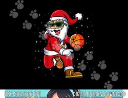 Christmas Basketball Santa Playing Basketball Player Kids png, sublimation copy