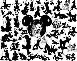 Disney svg, Pluto svg, Pluto cricut, Pluto Layered svg, Mouse layered svg, Disney Pluto svg