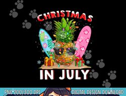 Christmas In July Pineapple Surf Santa Summer Tree png, sublimation copy