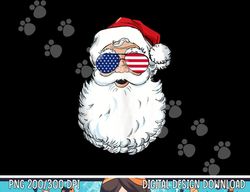 Christmas In July Santa Claus Patriotic USA Sunglasses png, sublimation copy