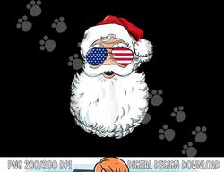 Christmas In July Santa Claus Patriotic USA Sunglasses png, sublimation copy