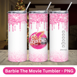 Barbie tumbler design, 20 oz straight and Tapered tumbler design, sublimation image, tumbler wrap barbie sublimation