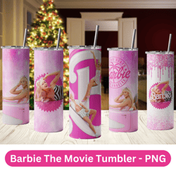 barbie tumbler 5 designs, 20 oz straight and tapered tumbler design, sublimation image, tumbler wrap barbie sublimation