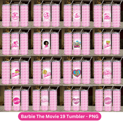 Barbiiie tumbler 19 bundle design, 20 oz straight tumbler design, sublimation image, tumbler wrap barbie sublimation