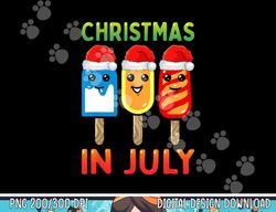 Christmas In July Santa Hat Ice Pops Funny Kids Toddler Cute png, sublimation copy