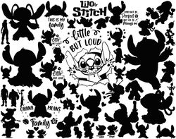 Stitch svg, Lilo and Stitch Svg, Stitch Angela svg, Stitch silhouette svg