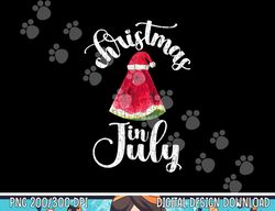 Christmas In July Watermelon Fun Santa Beach Summer Graphic png, sublimation copy