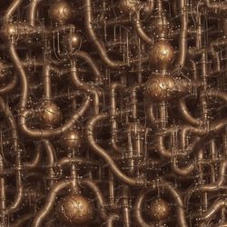 Copper Distillery Seamless Tileable Repeating Pattern