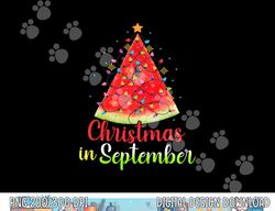 Christmas In September Watermelon Tree Christmas Tree Summer png, sublimation copy