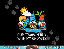 Christmas July With Gnomies Xmas Beach Gnome Men Women Kids png, sublimation copy