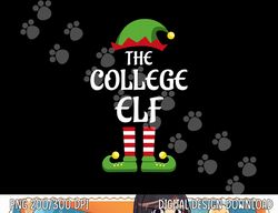 College Elf Family Matching Group Christmas png, sublimation copy