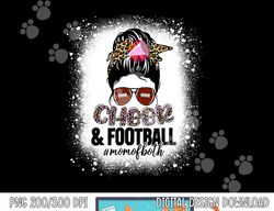 Funny Cheer Football Retro Cheerleading Mom Of Both Messy png, sublimation copy