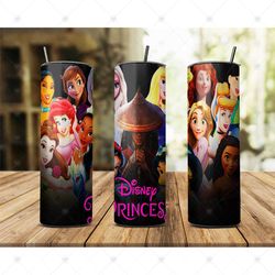 Princess Disney 20oz Skinny Tumbler Wrap Png, Disney Png, Princess Tumbler Png, Princess Png, Princess Disney Png, Princ