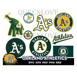 10 FILE Oakland Athletics Svg Bundle