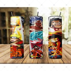 Anime Heroes Tumbler Design Png, Cartoon Png, Anime Heroes Tumbler, Anime Tumbler, One Piece Tumbler, Luffy Tumbler Subl