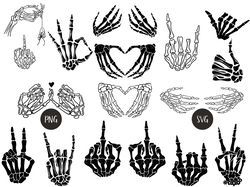 Skeleton Hands SVG Skull Skeleton Hand Halloween svg Rack Hand Svg Middle Finger svg Cricut Cut Files Instant Download