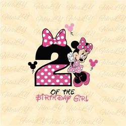 2 Year old Birthday  Girl svg, Mouse svg, Minniee Svg, mouse head svg, Vinyl Cut File, Svg, Pdf, Jpg, Png, Ai Printable