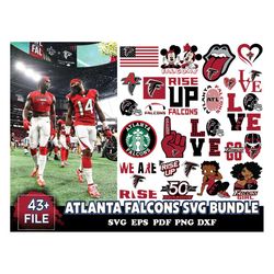 Atlanta Falcons Svg Bundle, Falcons Logo Svg, NFL Svg, Football Svg