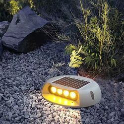 Solar walkway lights courtyard ground stairs step lighting outdoor landscape aisle lights