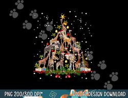 Funny Giraffe Christmas Tree Ornament Decor Cute  png,sublimation copy