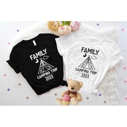 Family Camping Trip 2023 Shirts, Family Vacation 2023 T-Shirt, The Mountains Are Calling, Family Matching Camper Shirts,