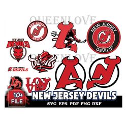 10 FILE New Jersey Devils Svg Bundle