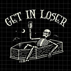 Get In Loser Svg, Skeletons Drink Coffee Svg, Skeletons Halloween Svg, Skeletons Dancing Svg, Dancing Halloween Svg