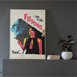 Fleabag Phoebe Waller-Bridge Vintage 1950s 60s B Movie Style/Burlesque Martini Glass/Minimalist Poster Wall Art, DIGITAL